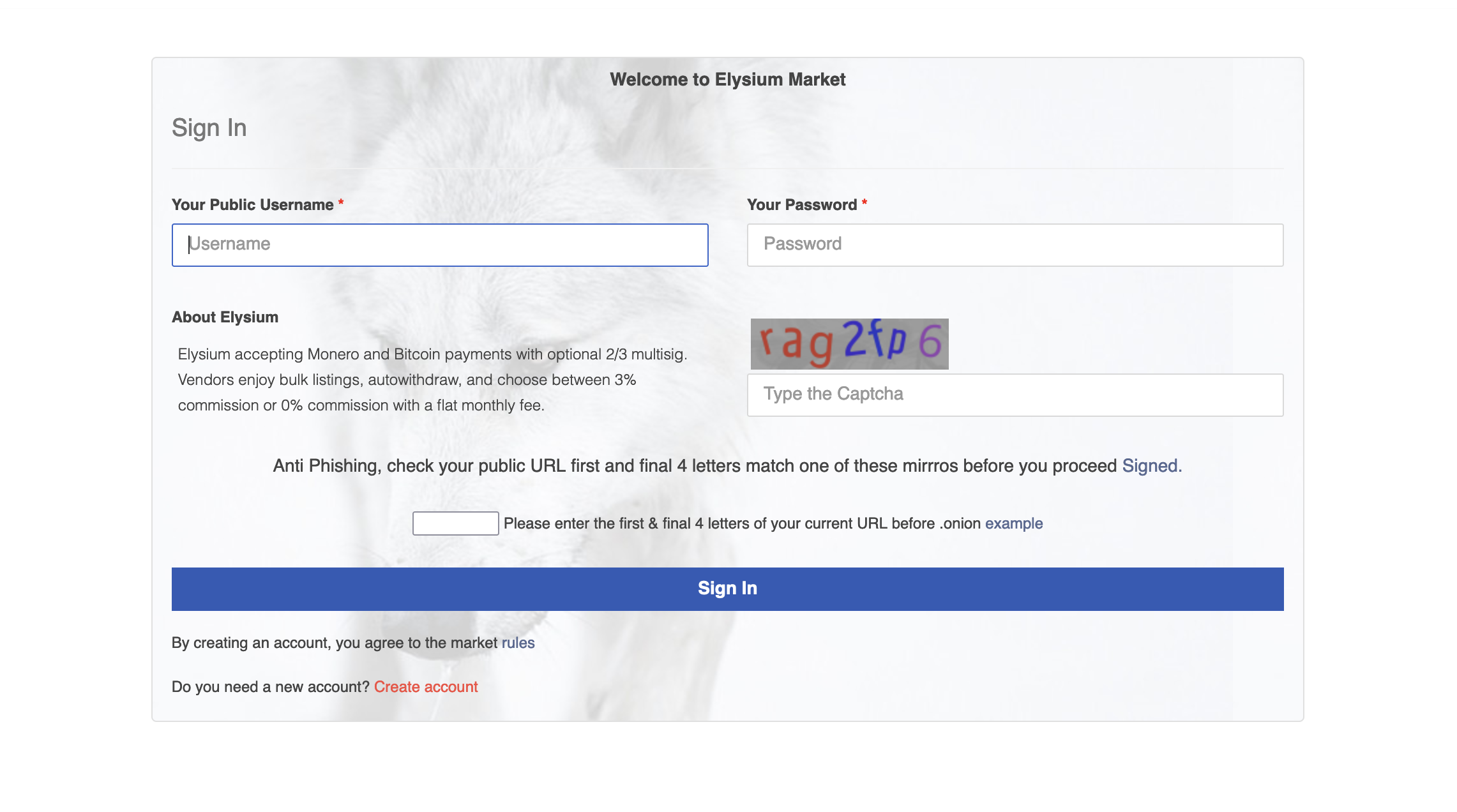 Step-by-step visual guide for accessing and using Elysium Market